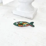 broszka rybka rękodzieło