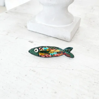 broszka rybka rękodzieło