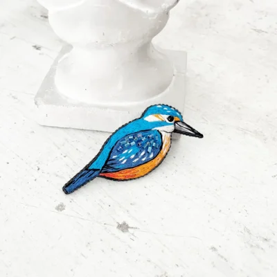 broszka ptak zimorodek