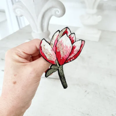 broszka kwiat magnolia