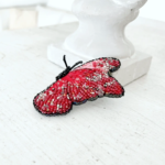 broszka motyl rękodzieło