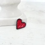 broszka mini serce
