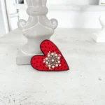 broszka serce
