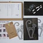 zestaw string art kot