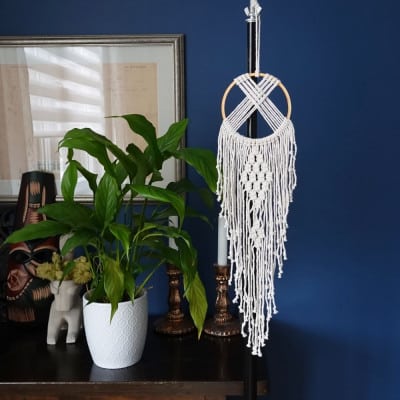 makrama boho dekoracja łapacz
