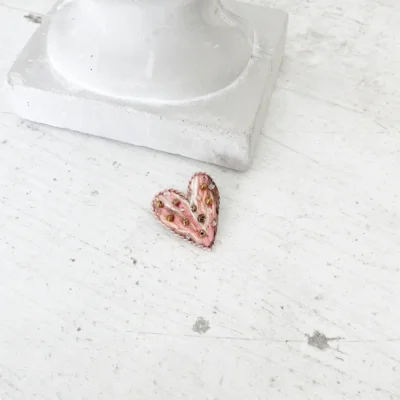 mini serce haart broszka